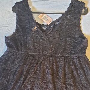 Black Sleeveless Lace Top - Torrid